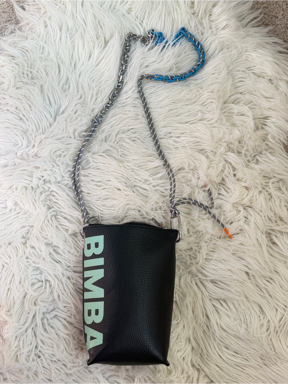 EUC Bimba Y Lola Black Crossbody Mini Leather Bag
